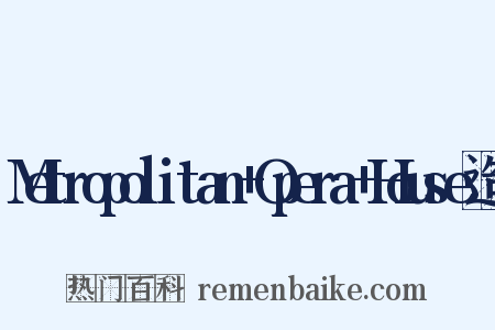 Metropolitan+Opera+House造句是什么意思的图片